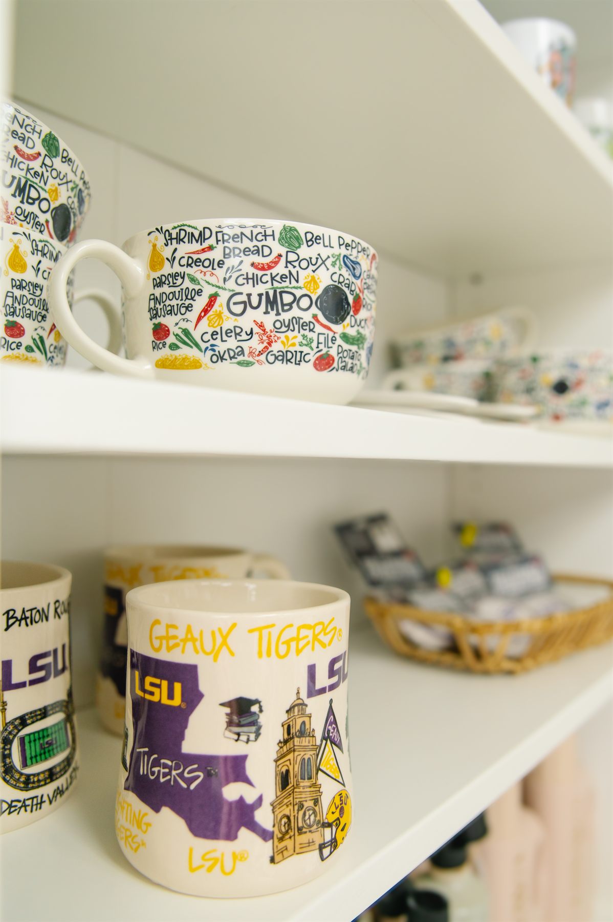 Mugs and accessories at Northside Pharmacy gift shop