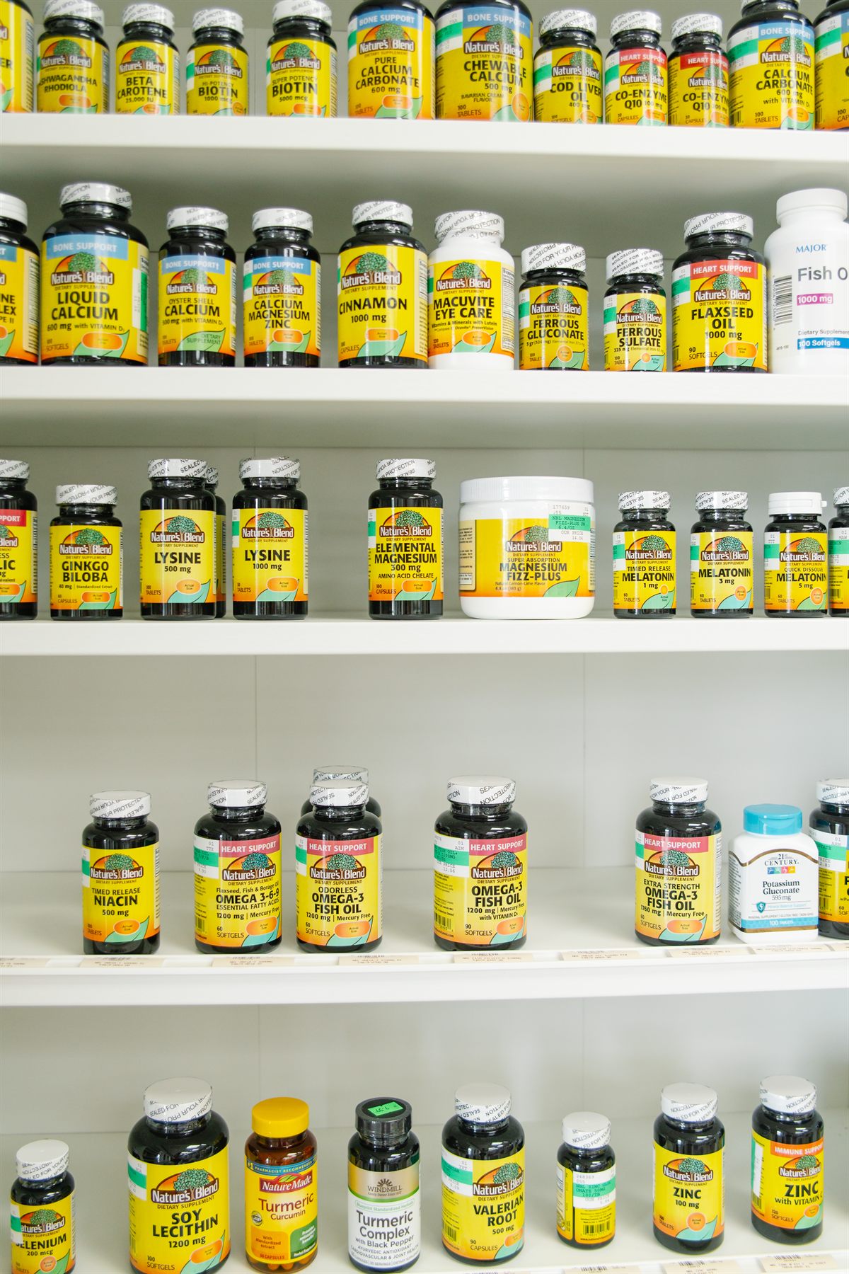 Vitamins and supplements at Northside Pharmacy